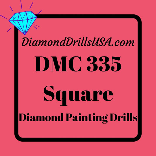 DMC 335 SQUARE 5D Diamond Painting Drills Beads DMC 335 Rose