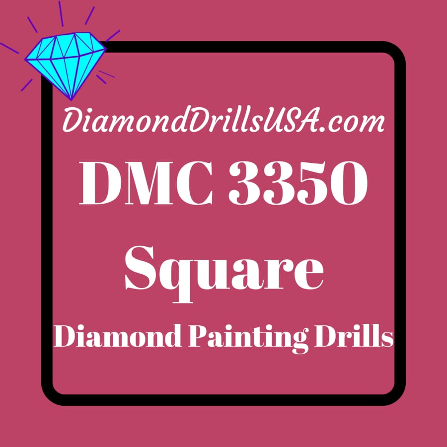 DMC 3350 SQUARE 5D Diamond Painting Drills Beads DMC 3350