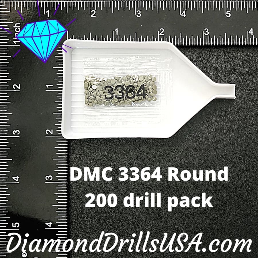 DMC 3364 ROUND 5D Diamond Painting Drills DMC Beads 3364