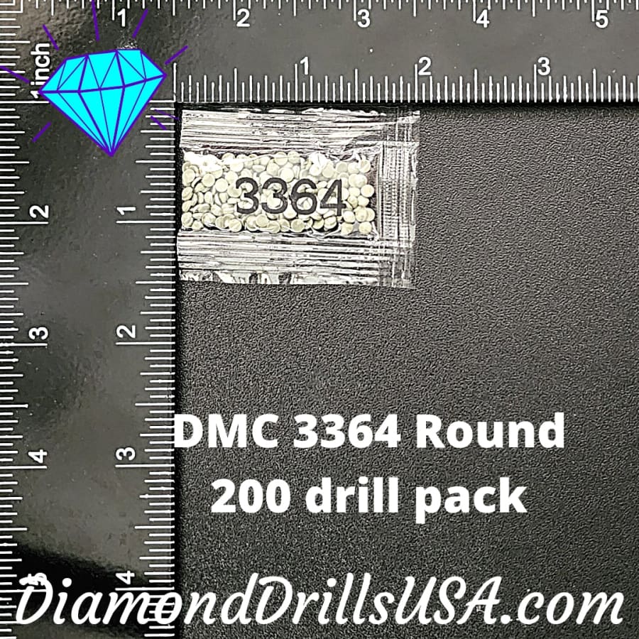DMC 3364 ROUND 5D Diamond Painting Drills DMC Beads 3364