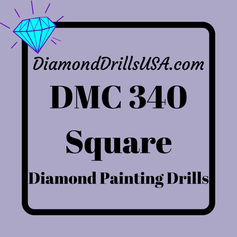 DMC 340 SQUARE 5D Diamond Painting Drills Beads DMC 340