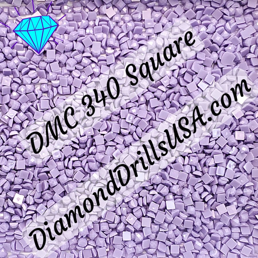 DMC 340 SQUARE 5D Diamond Painting Drills Beads DMC 340