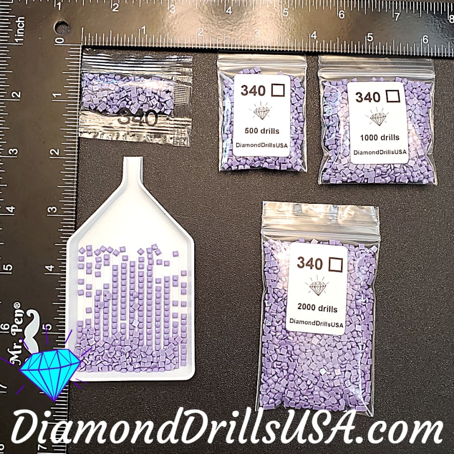 DMC 340 SQUARE 5D Diamond Painting Drills Beads DMC 340