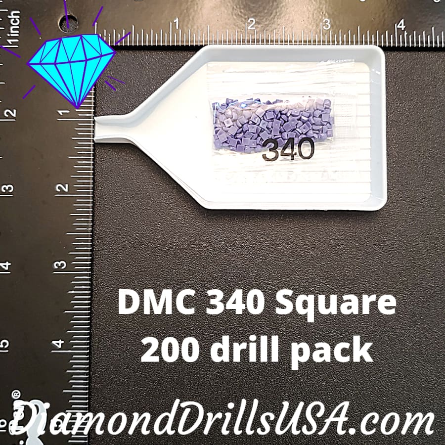 DMC 340 SQUARE 5D Diamond Painting Drills Beads DMC 340