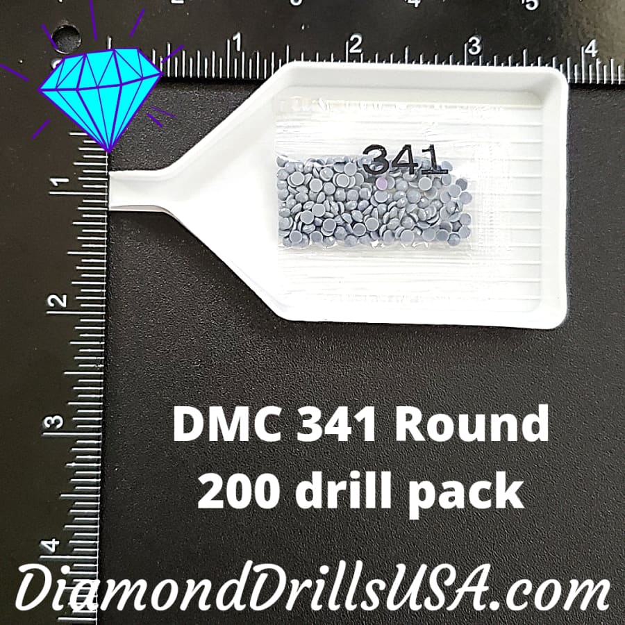 DMC 341 ROUND 5D Diamond Painting Drills Beads DMC 341 Light
