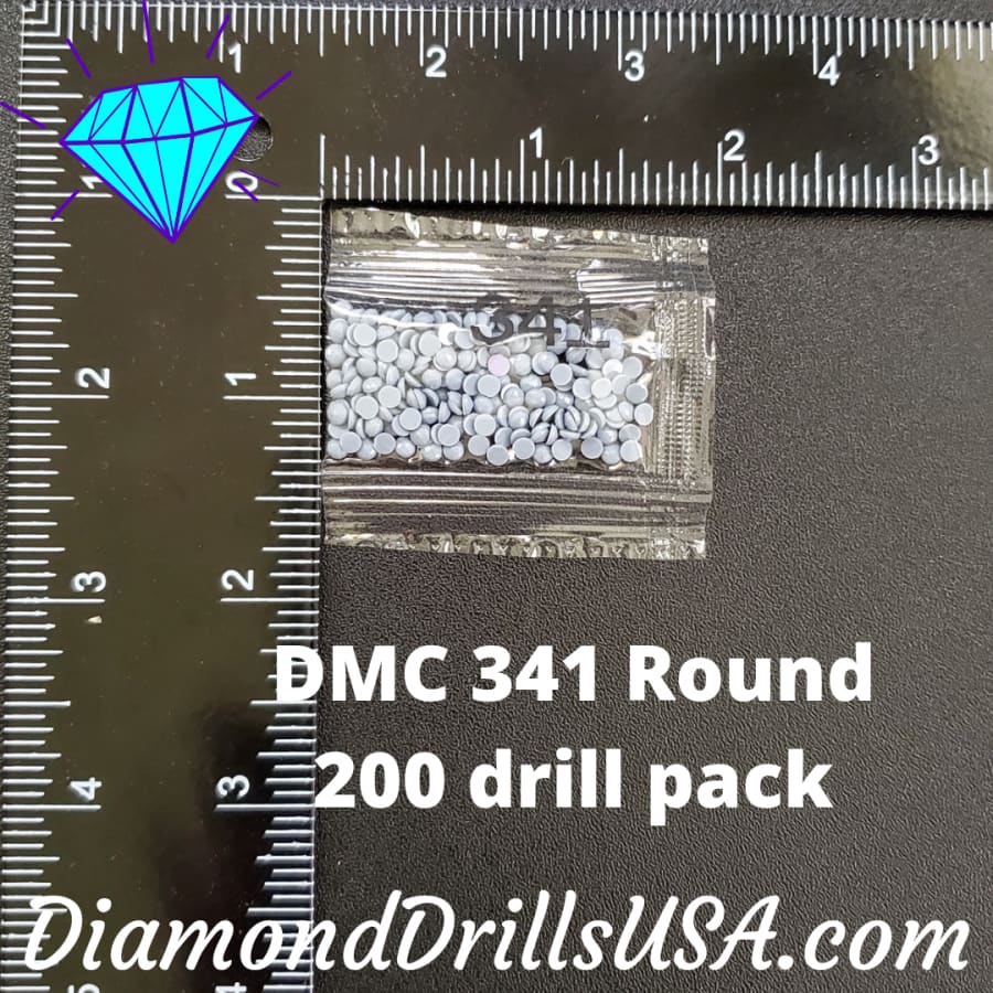 DMC 341 ROUND 5D Diamond Painting Drills Beads DMC 341 Light