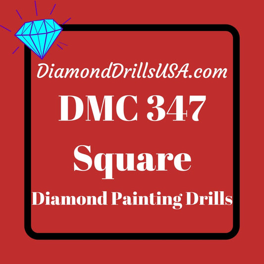 DMC 347 SQUARE 5D Diamond Painting Drills DMC 347 Very Dark