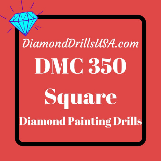 DMC 350 SQUARE 5D Diamond Painting Drills DMC 350 Medium