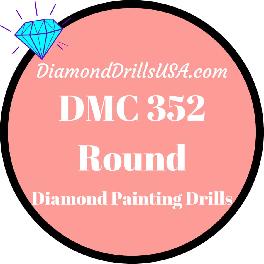 DMC 352 ROUND 5D Diamond Painting Drills Beads 352 Light