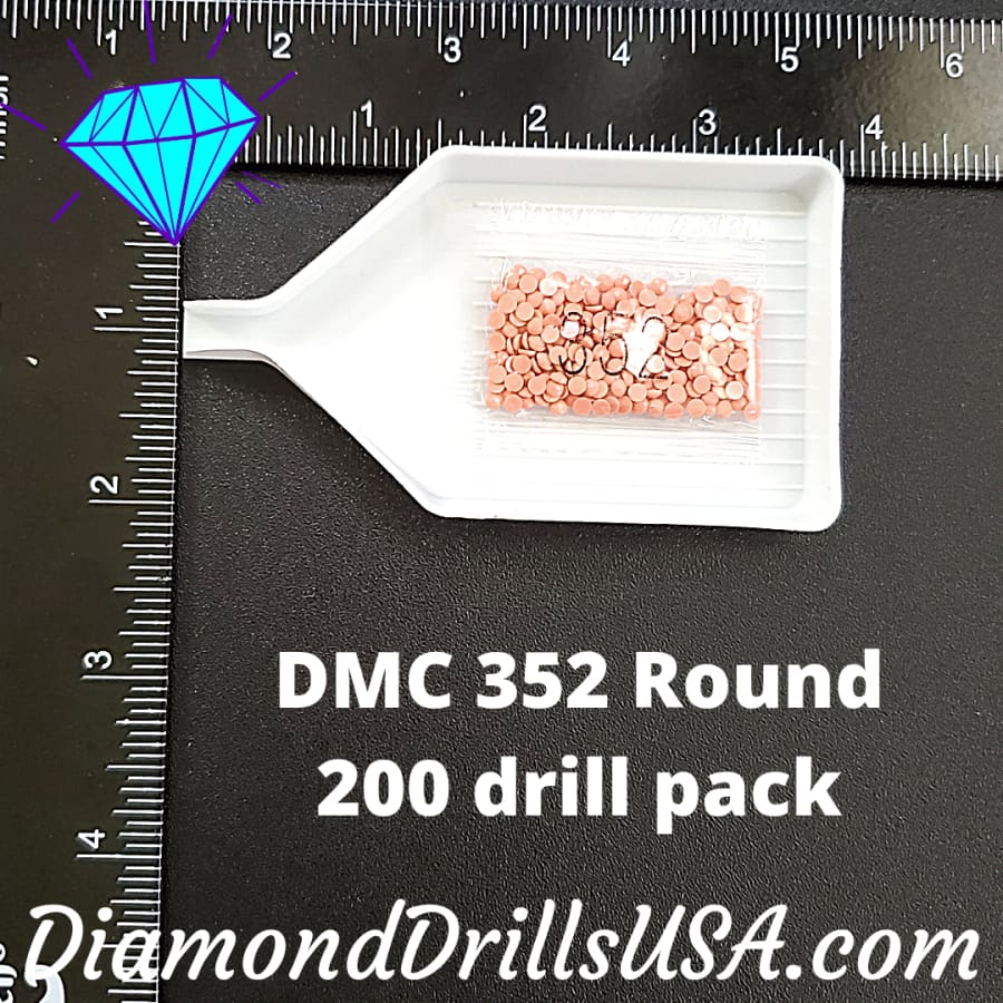DMC 352 ROUND 5D Diamond Painting Drills Beads 352 Light