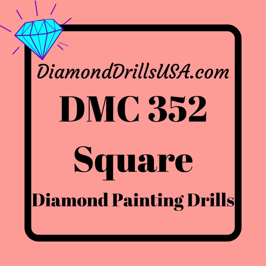 DMC 352 SQUARE 5D Diamond Painting Drills Beads 352 Light