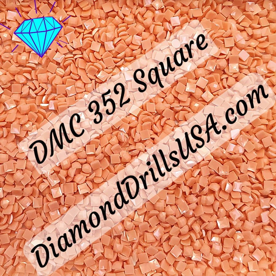 DMC 352 SQUARE 5D Diamond Painting Drills Beads 352 Light