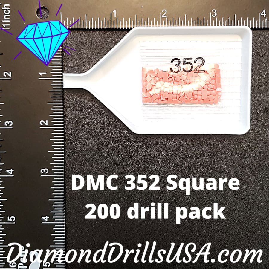DMC 352 SQUARE 5D Diamond Painting Drills Beads 352 Light