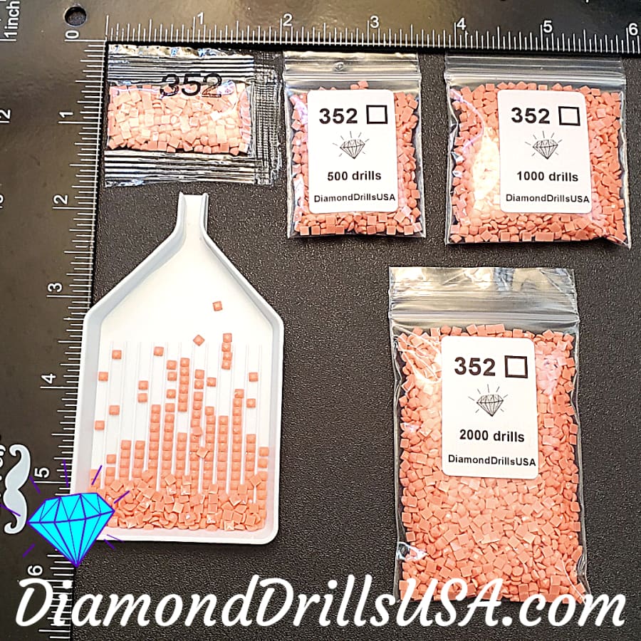 DMC 352 SQUARE 5D Diamond Painting Drills Beads 352 Light