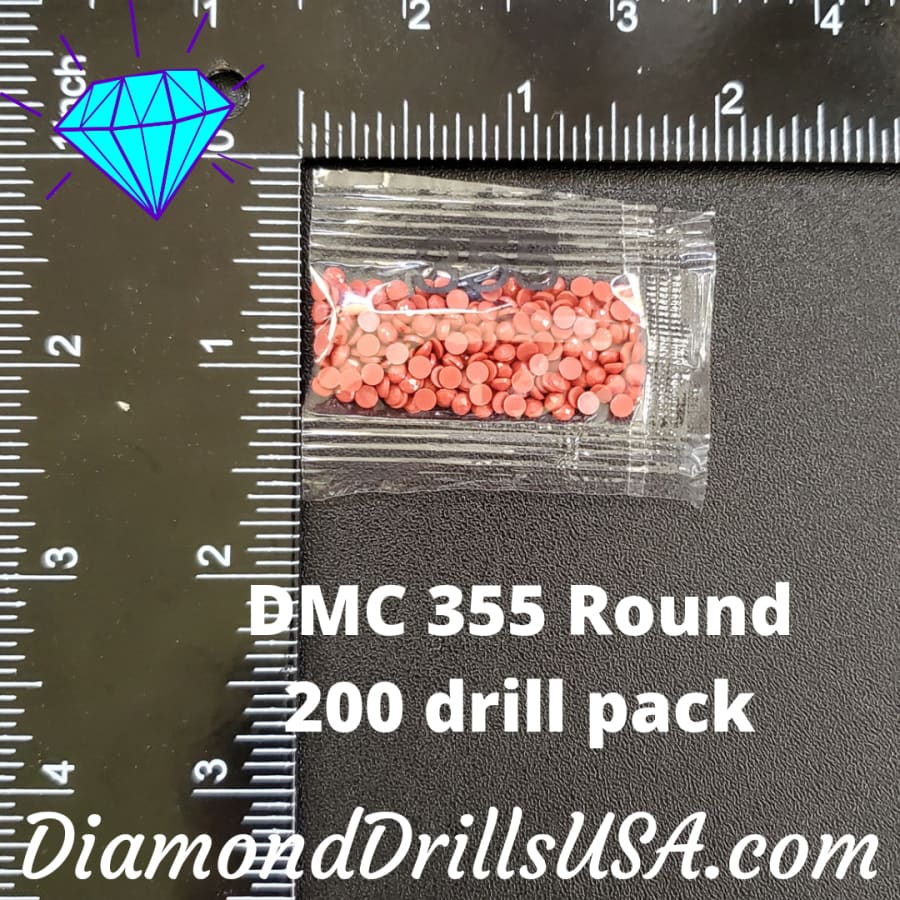 DMC 355 ROUND 5D Diamond Painting Drills Beads DMC 355 Dark