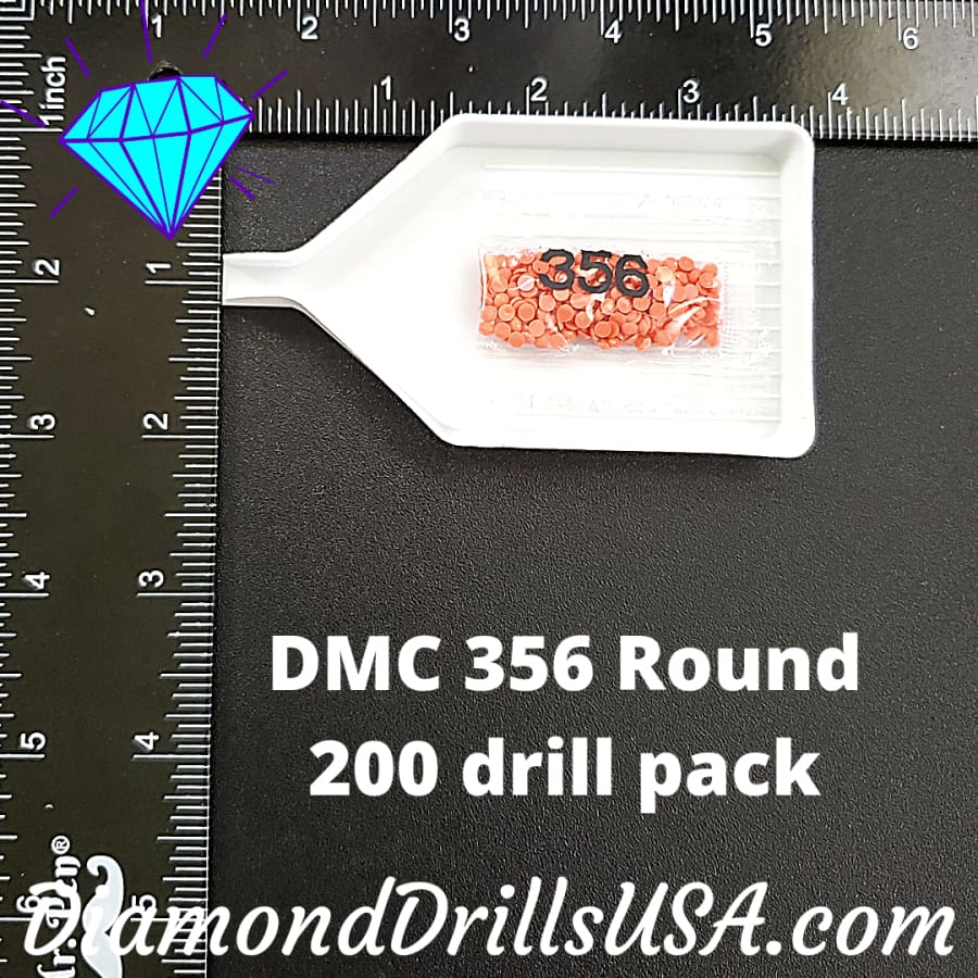 DMC 356 ROUND 5D Diamond Painting Drills Beads DMC 356