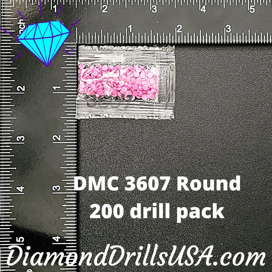 DMC 3607 ROUND 5D Diamond Painting Drill Beads DMC 3607