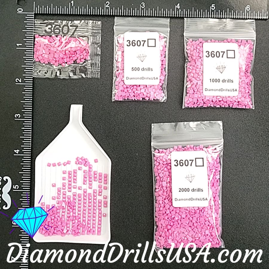 DMC 3607 SQUARE 5D Diamond Painting Drill Beads DMC 3607