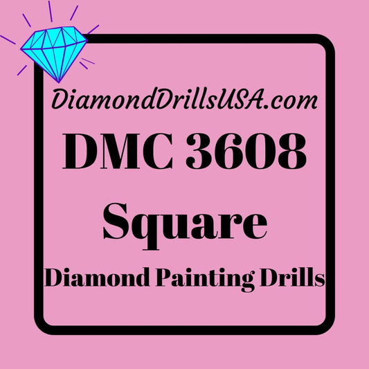 DMC 3608 SQUARE 5D Diamond Painting Drills Beads DMC 3608