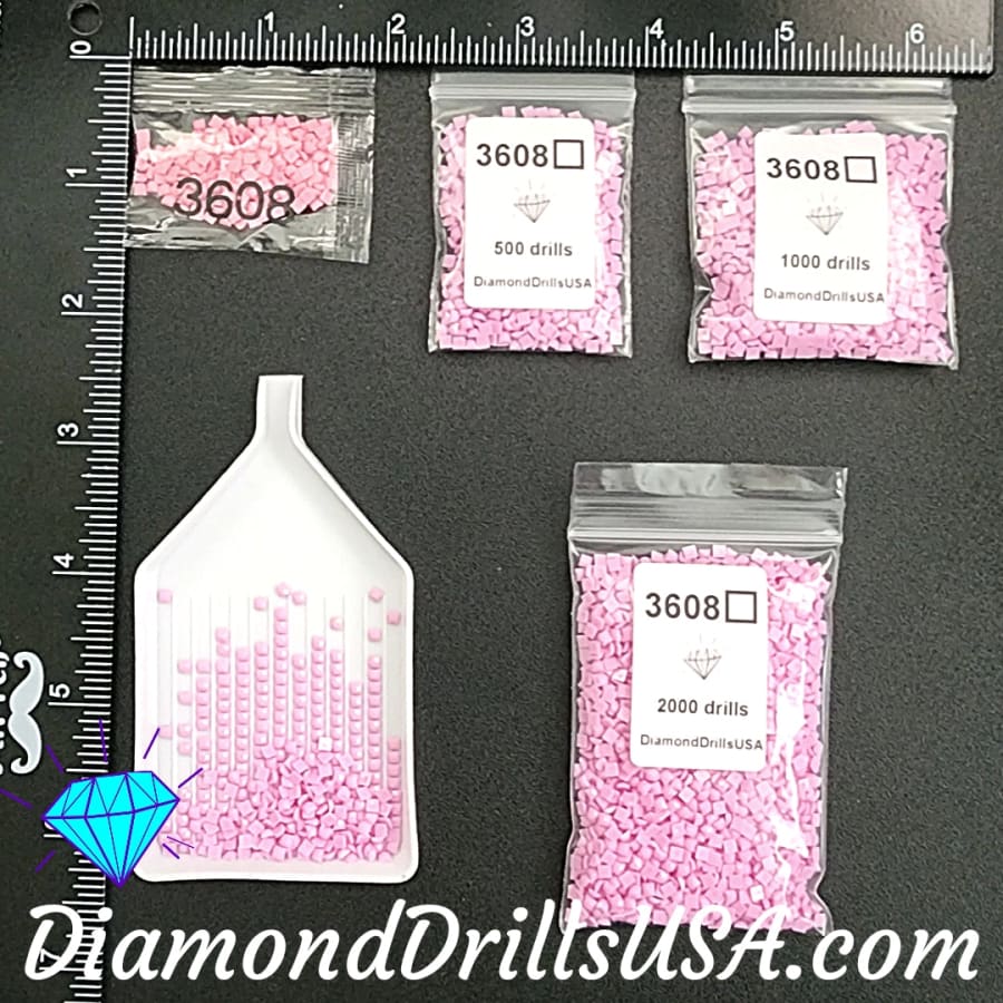 DMC 3608 SQUARE 5D Diamond Painting Drills Beads DMC 3608