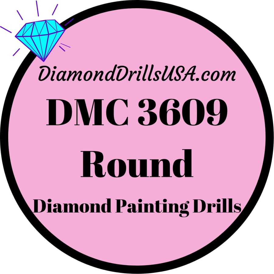 DMC 3609 ROUND 5D Diamond Painting Drills Beads DMC 3609