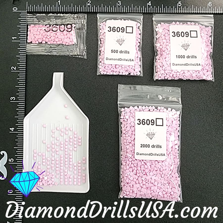 DMC 3609 SQUARE 5D Diamond Painting Drills Beads DMC 3609