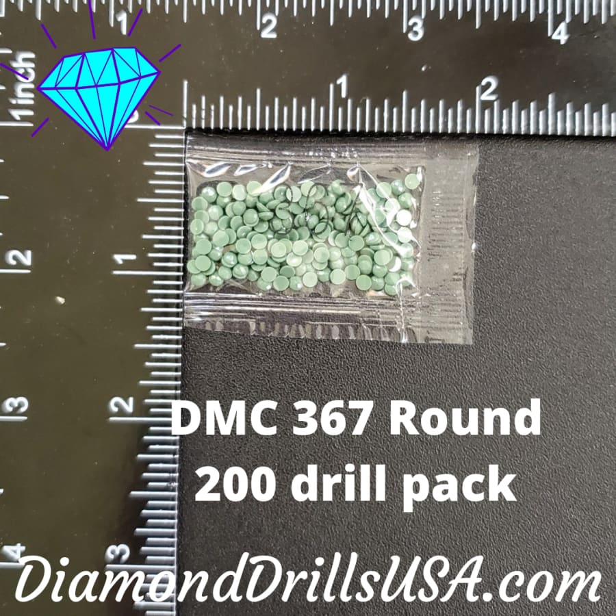DMC 367 ROUND 5D Diamond Painting Drills Beads DMC 367 Dark