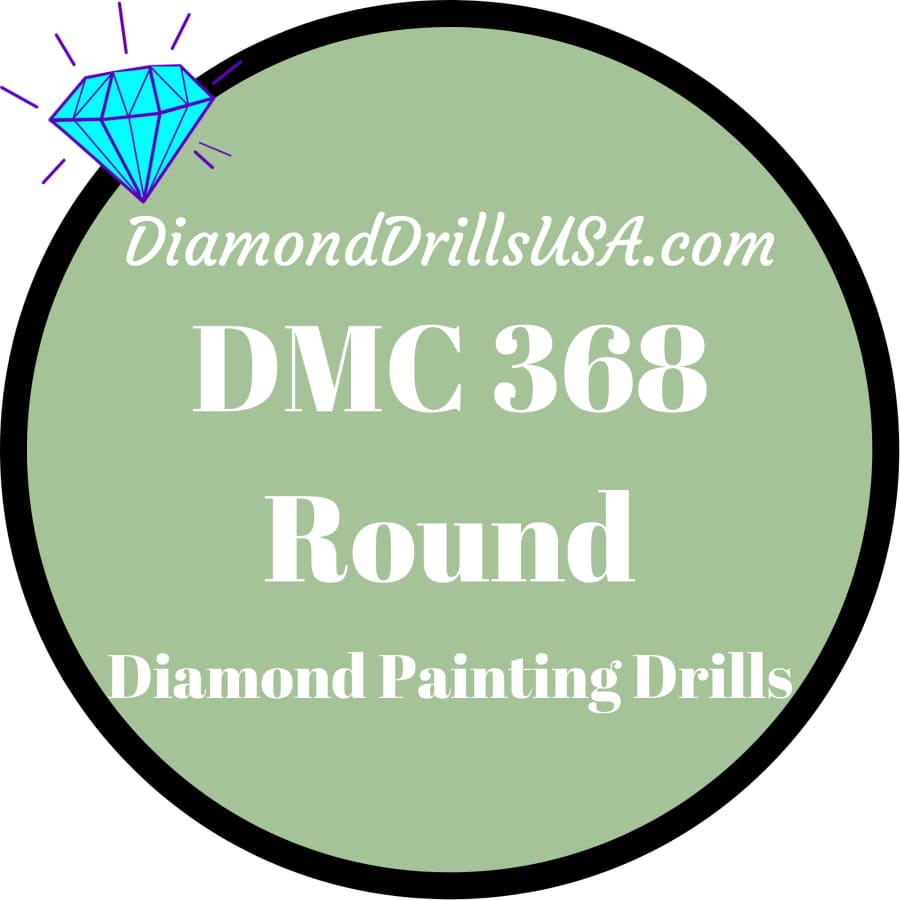 DMC 368 ROUND 5D Diamond Painting Drills Beads DMC 368 Light