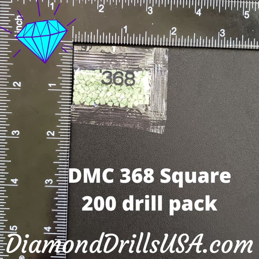 DMC 368 SQUARE 5D Diamond Painting Drills Beads DMC 368