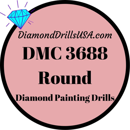 DMC 3688 ROUND 5D Diamond Painting Drills Beads DMC 3688