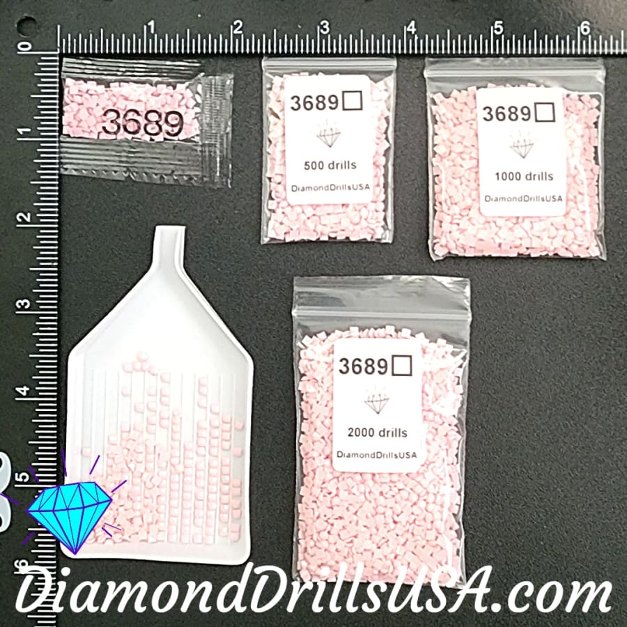 DMC 3689 SQUARE 5D Diamond Painting Drills Beads DMC 3689