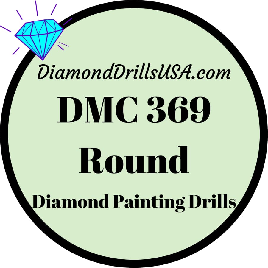 DMC 369 ROUND 5D Diamond Painting Drills Beads DMC 369 Very