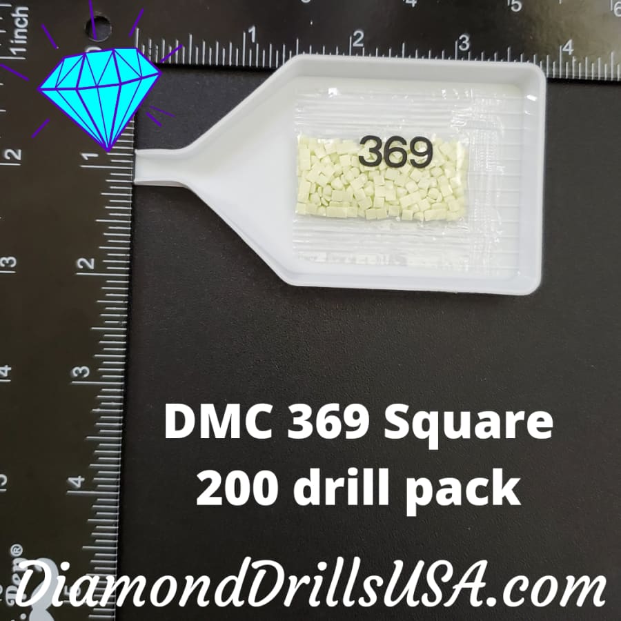 DMC 369 SQUARE 5D Diamond Painting Drills Beads DMC 369 Very