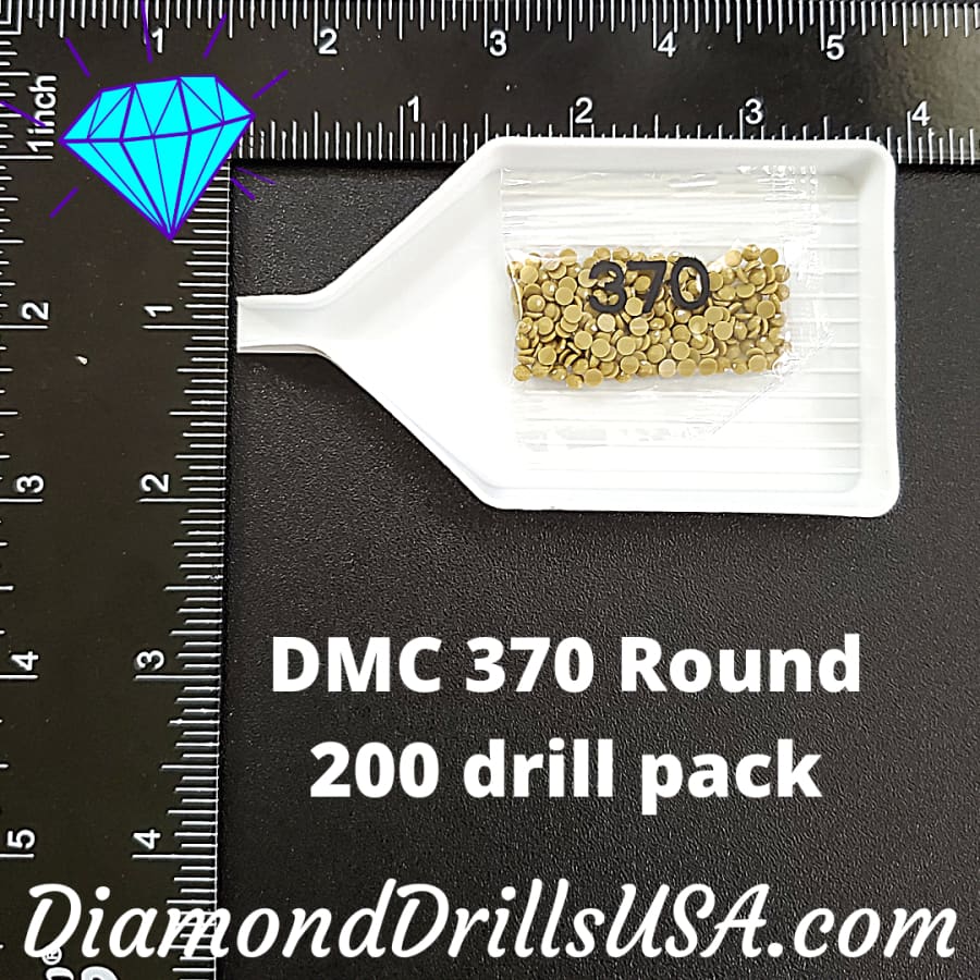DMC 370 ROUND 5D Diamond Painting Drills Beads DMC 370