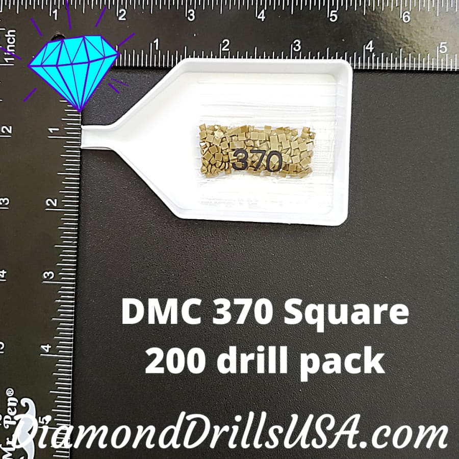 DMC 370 SQUARE 5D Diamond Painting Drills Beads DMC 370