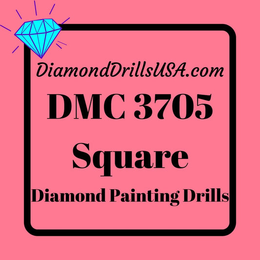 DMC 3705 SQUARE 5D Diamond Painting Drill Beads DMC 3705