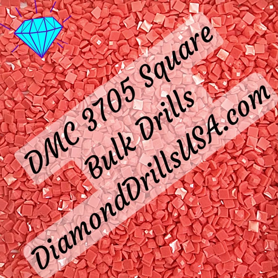 DMC 3705 SQUARE 5D Diamond Painting Drill Beads DMC 3705