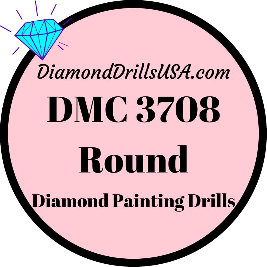 DMC 3708 ROUND 5D Diamond Painting Drills Beads DMC 3708