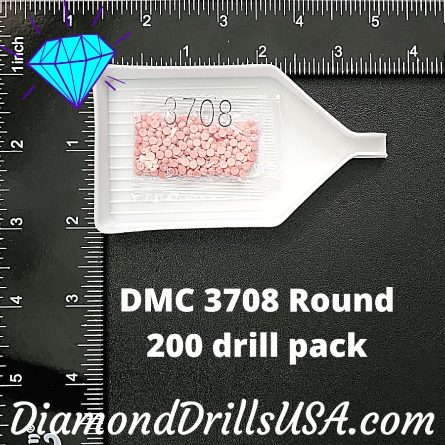 DMC 3708 ROUND 5D Diamond Painting Drills Beads DMC 3708