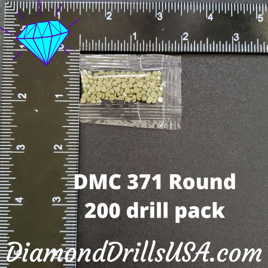 DMC 371 ROUND 5D Diamond Painting Drills Beads DMC 371