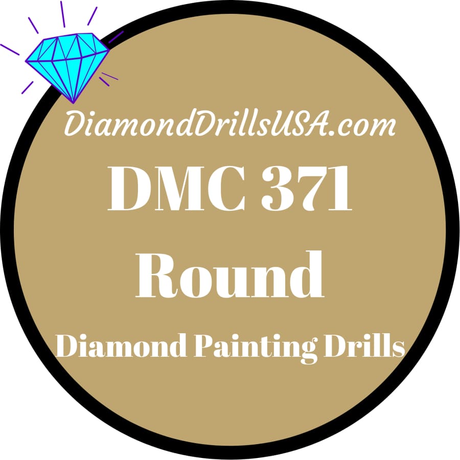 DMC 371 ROUND 5D Diamond Painting Drills Beads DMC 371
