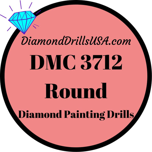 DMC 3712 ROUND 5D Diamond Painting Drills Beads DMC 3712 