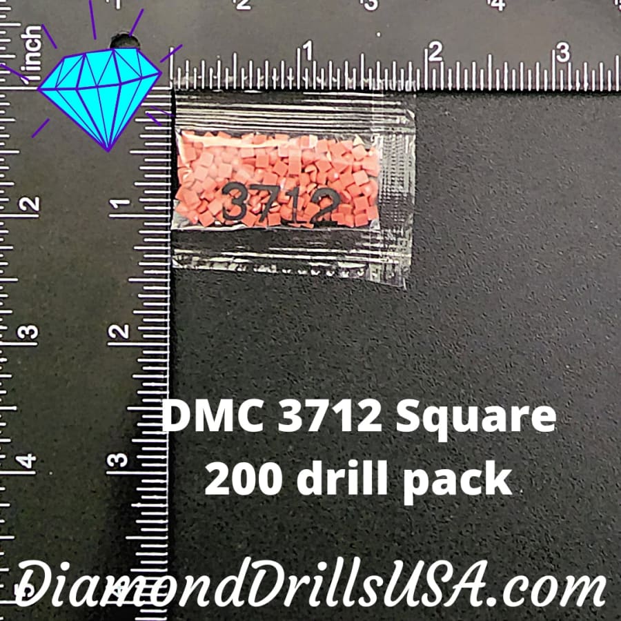 DMC 3712 SQUARE 5D Diamond Painting Drills Beads DMC 3712