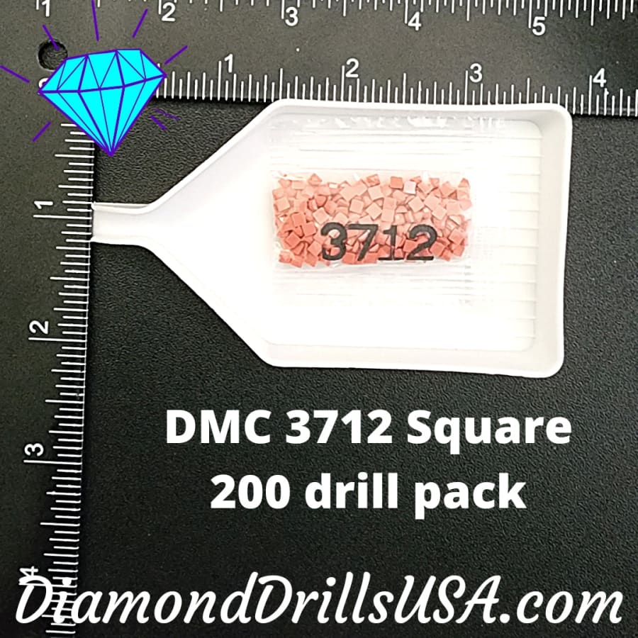 DMC 3712 SQUARE 5D Diamond Painting Drills Beads DMC 3712