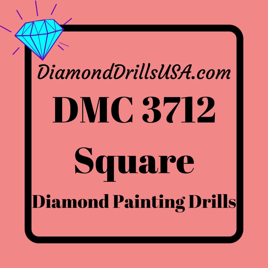 DMC 3712 SQUARE 5D Diamond Painting Drills Beads DMC 3712