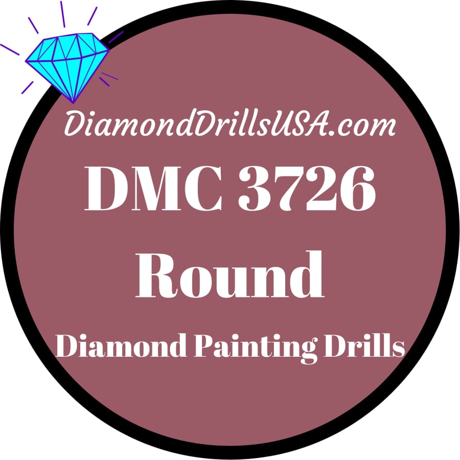 DMC 3726 ROUND 5D Diamond Painting Drills Beads DMC 3726