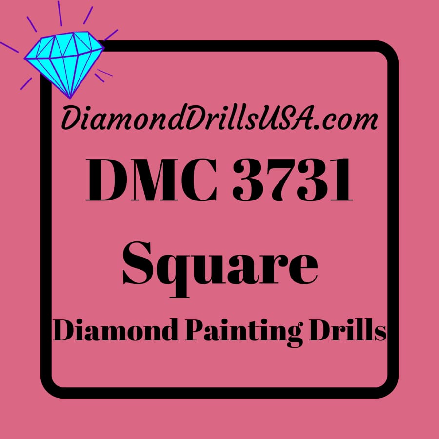 Replacement SQUARE CRYSTAL Diamond Drills Rhinestone DMC 209 210 321 550  603 606 666 700 727 741 796 915 947 958 970 995 3607 3828 3861 5200 