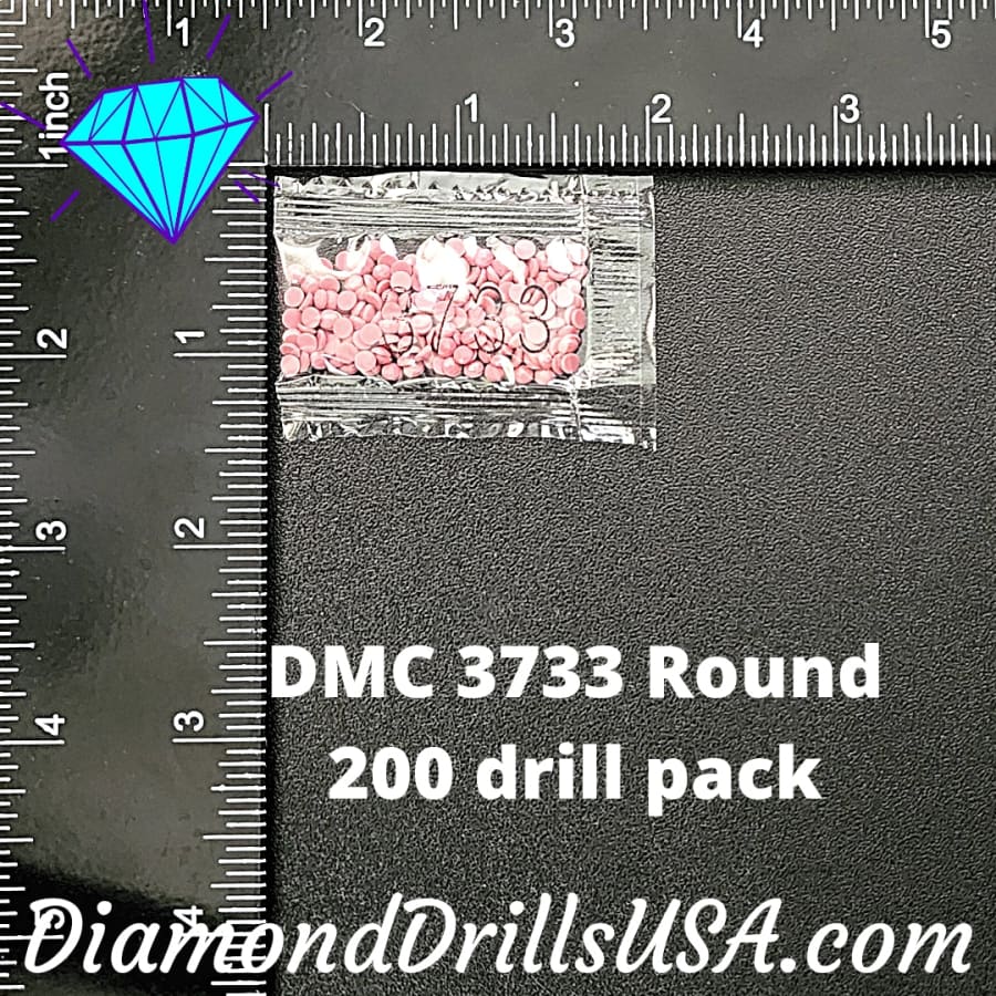 DMC 3733 ROUND 5D Diamond Painting Drills Beads DMC 3733
