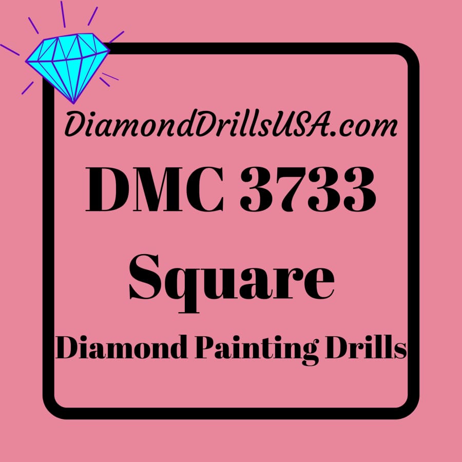 DMC 3733 SQUARE 5D Diamond Painting Drills Beads DMC 3733