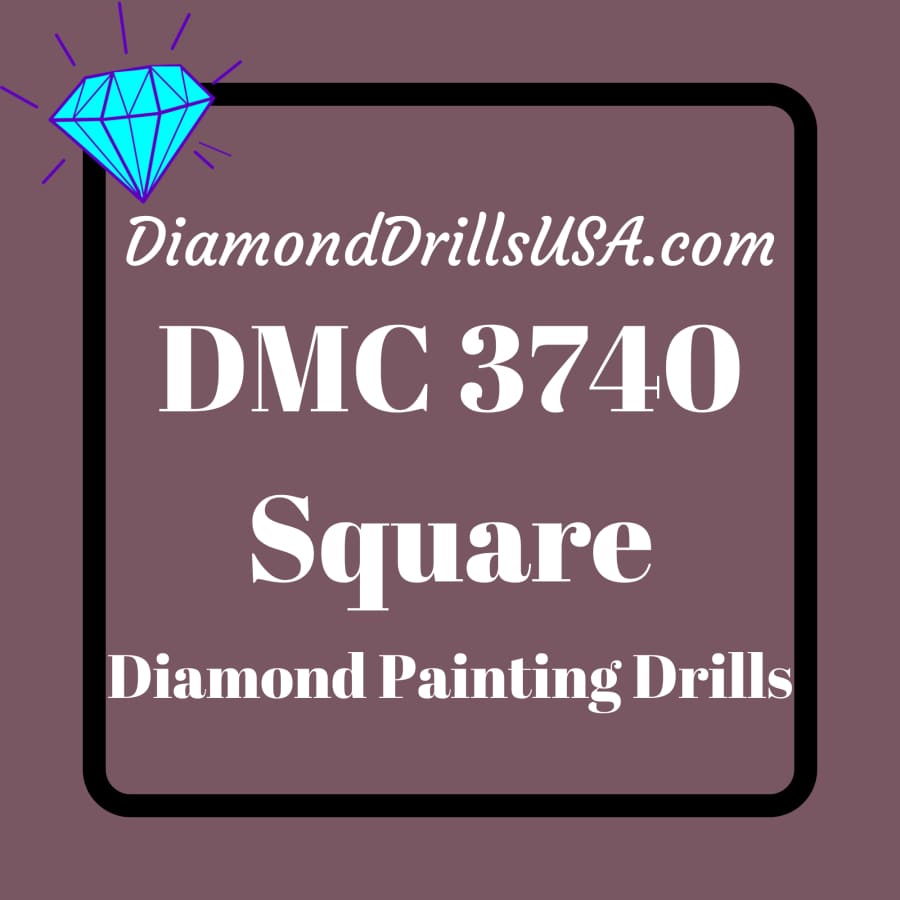 DMC 3740 SQUARE 5D Diamond Painting Drills Beads DMC 3740